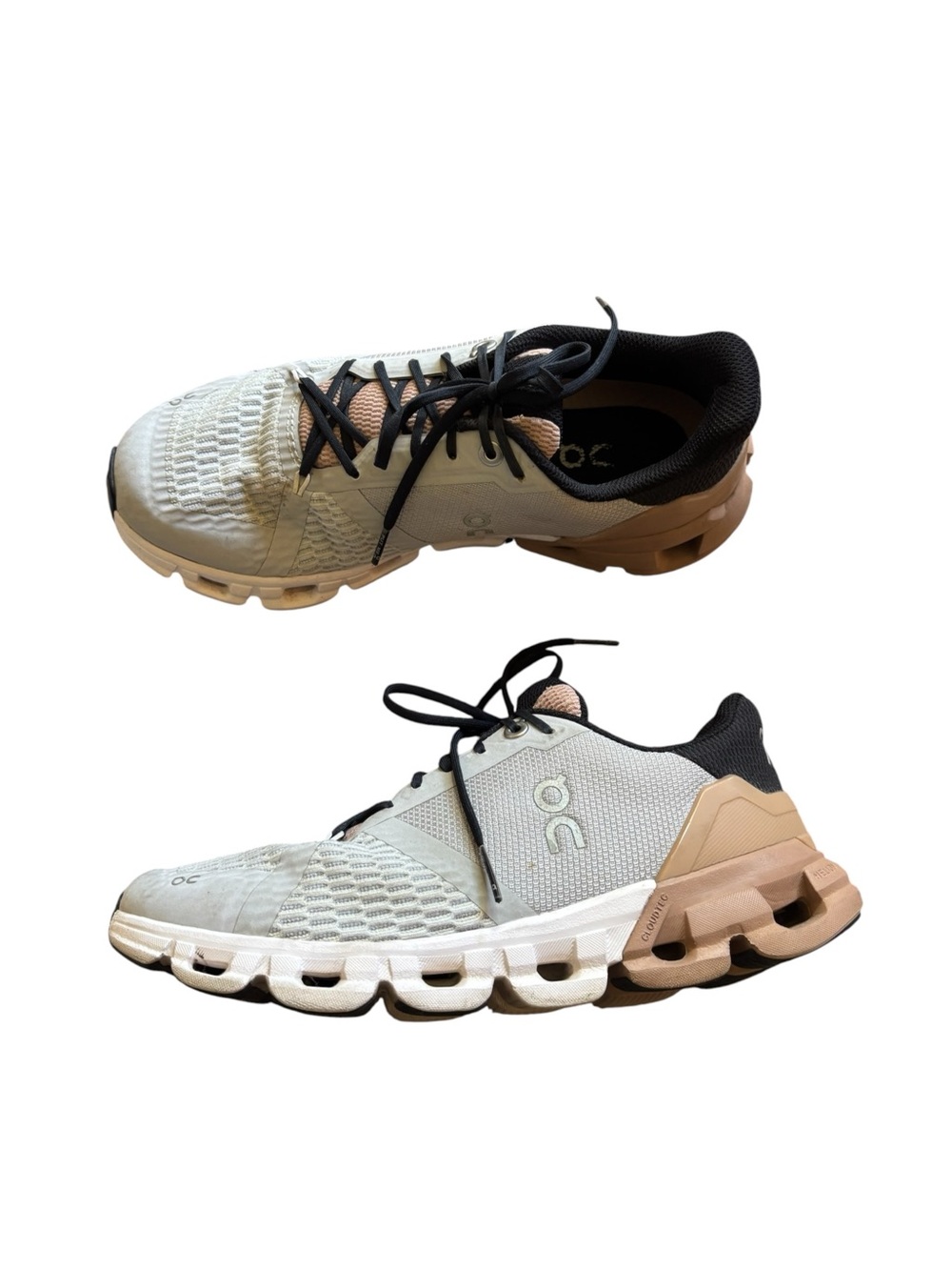 On Cloud Cloudflyer Running Shoes Women’s US 7 Glacier Rosebrown Gray Athletic